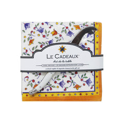 Capri Cocktail Napkin Set of 20 with Mini Cheese Knife