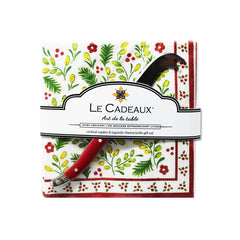 Noelle Cocktail Napkin Set of 20 with Mini Cheese Knife