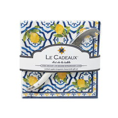 Palermo Cocktail Napkin Set of 20 with Mini Cheese Knife