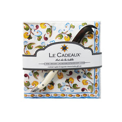 Toscana Cocktail Napkin Set of 20 with Mini Cheese Knife
