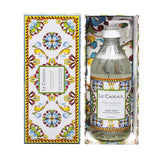 Fresh Fig & Olive Fragranced Liquid Hand Wash in Glass Bottle with Coordinating Tea Towel in Decorative Gift Box
