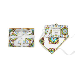Fresh Fig & Olive Fragranced Bar Soap on a Matching Melamine Soap Dish Gift Set