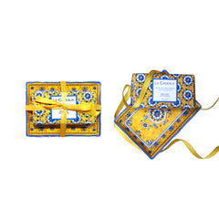 Fresh Sicilian Lemon Fragrance Bar Soap & Matching Melamine Soap Dish Gift Set