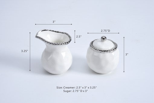 Salerno Small Creamer & Sugar Set