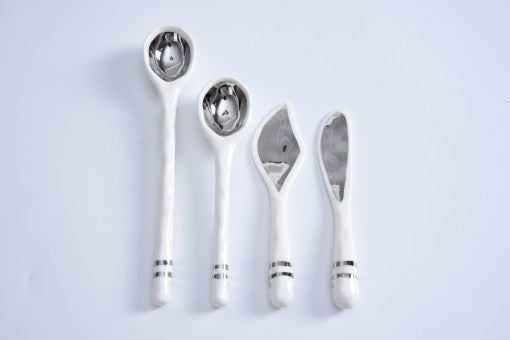 Pampa Bay Accessories Set of Porcelain Spoons and Cheese Knives - 25% OFF