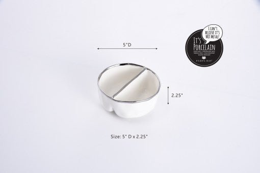 Bianca small 2 section serving piece