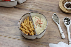 Bianca small 2 section serving piece