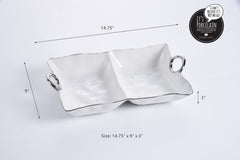 Handle with Style deep 2 section rectangular server