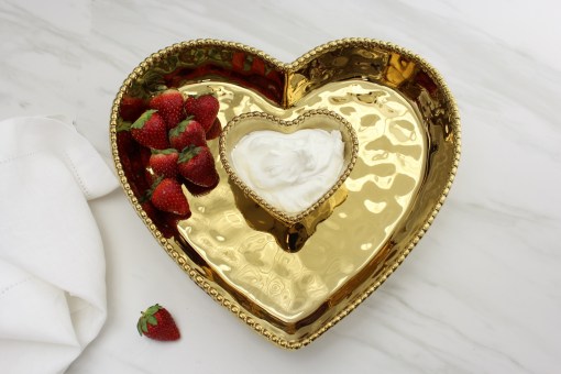 Love is in the Air Heart Chip & Dip