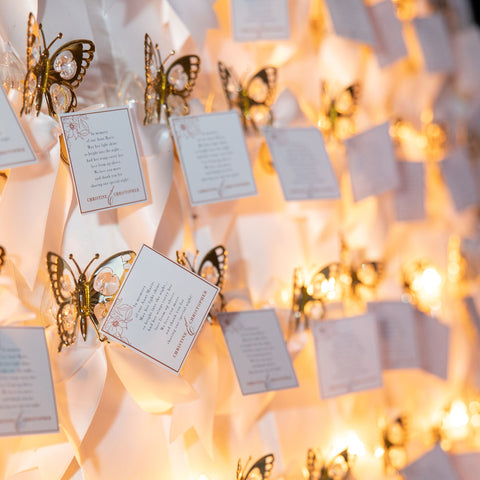 Shimmering Butterly Night Light With Bow