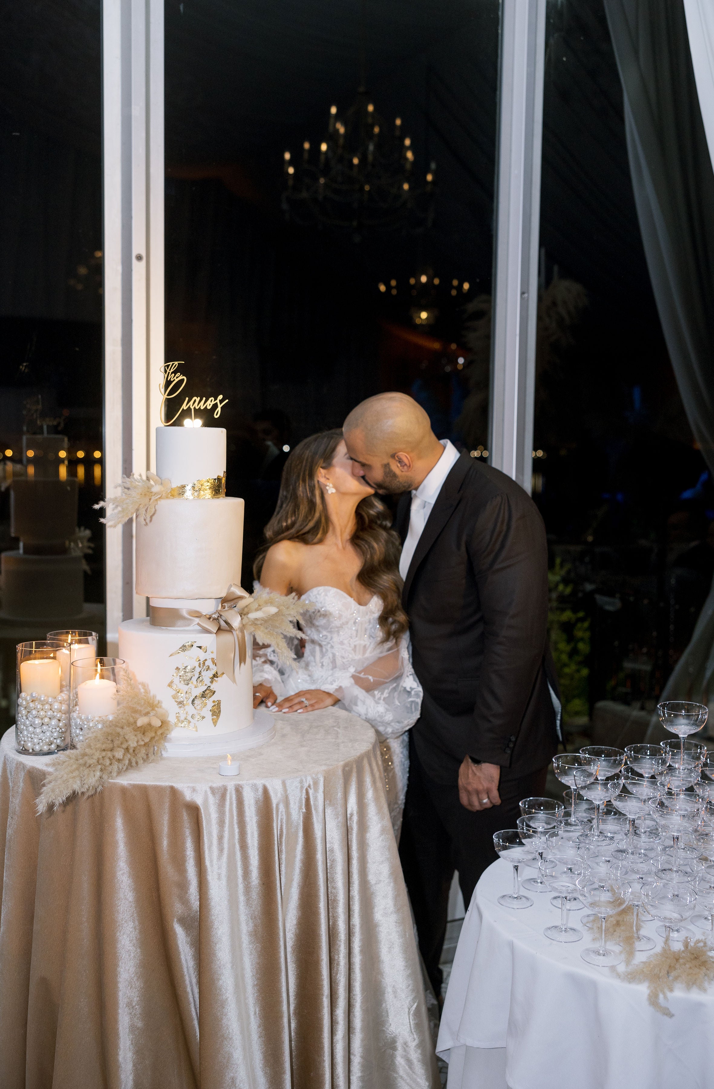 Perfectly Personalized Decorated Cake and Display and Acrylic Topper