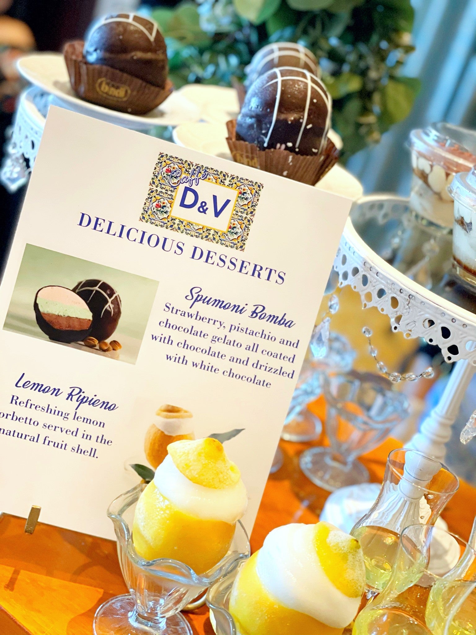Personalized Tiled Dessert Cafe Rental