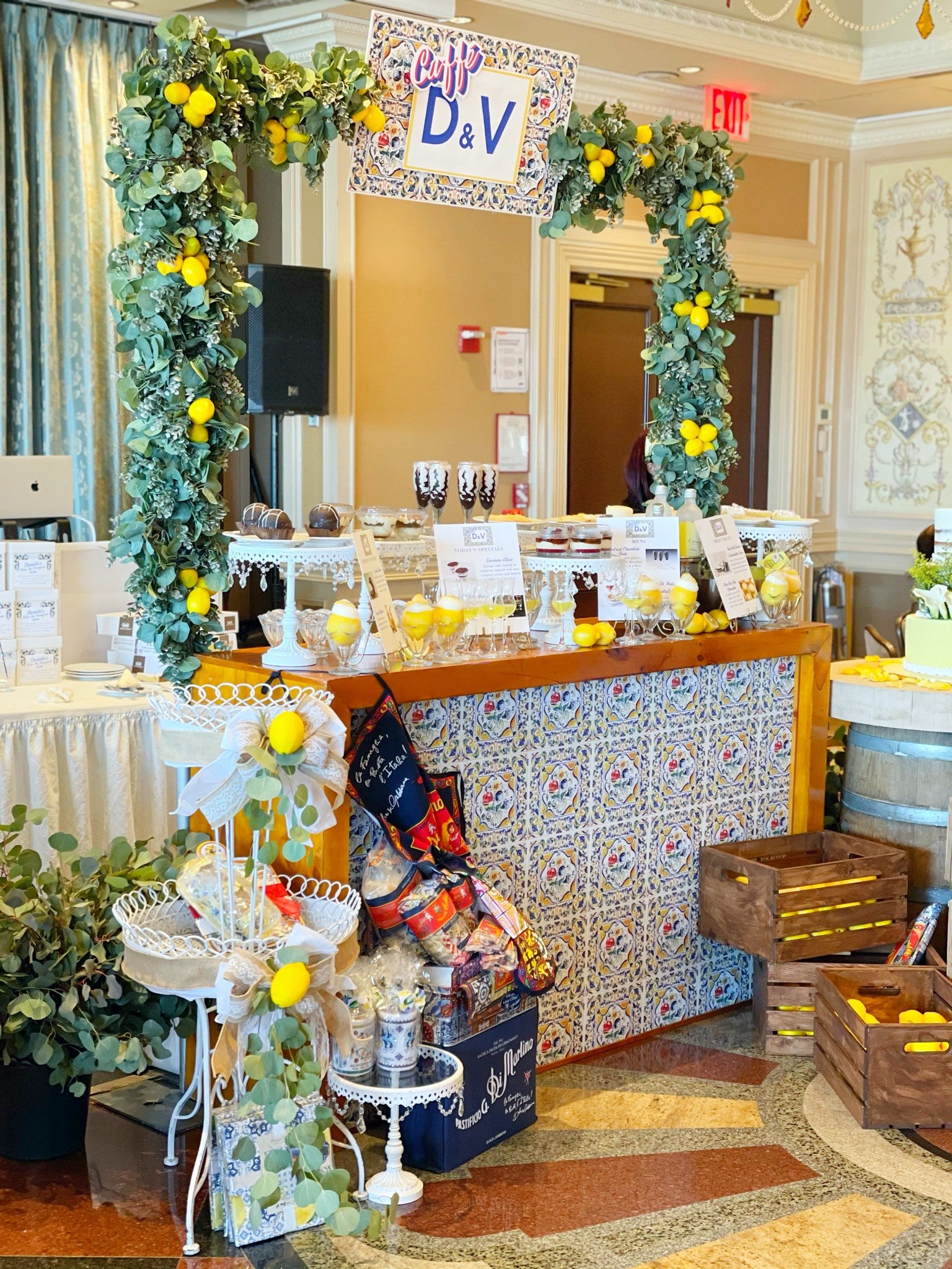 Personalized Tiled Dessert Cafe Rental