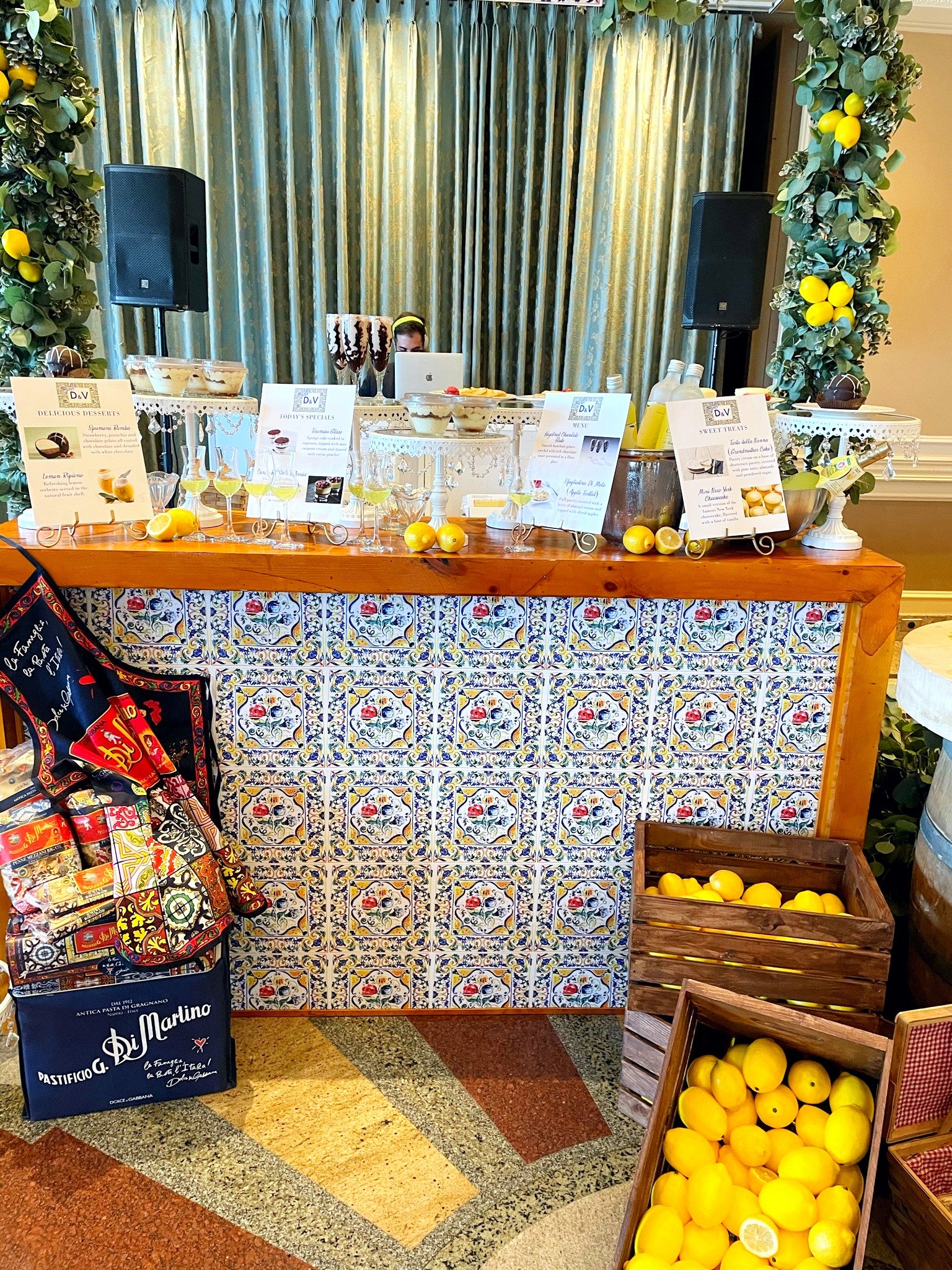 Personalized Tiled Dessert Cafe Rental