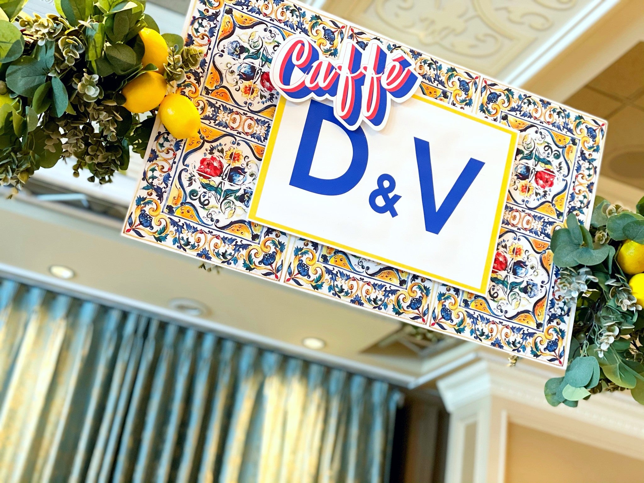 Personalized Tiled Dessert Cafe Rental