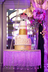 Miami Chic Round Acrylic Cake Topper
