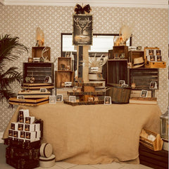 Antlers and Alcohol Warm Wooden Dessert Bar Rental Package