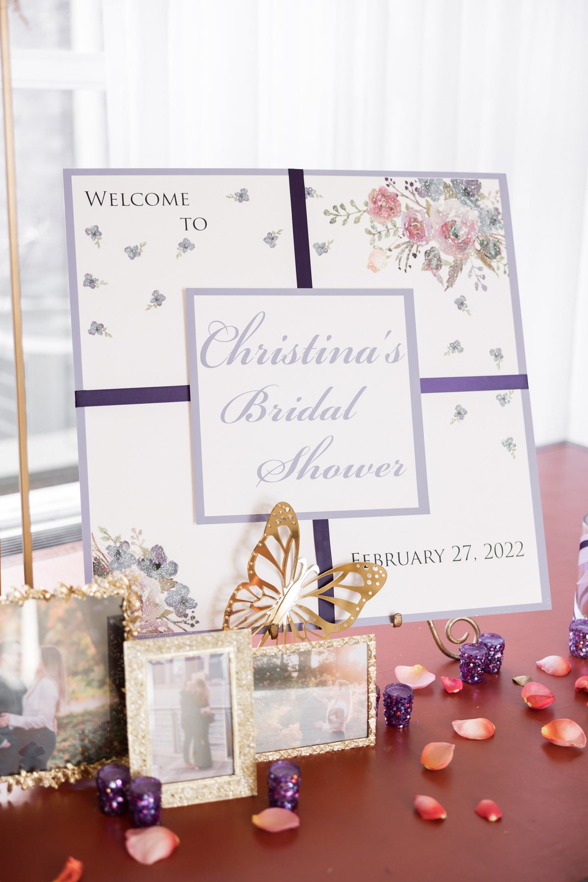 Lavender Garden Welcome Sign Rental