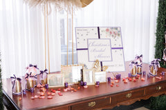Lavender Garden Welcome Table Package Rental