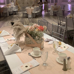 Blush Table Runners Rental