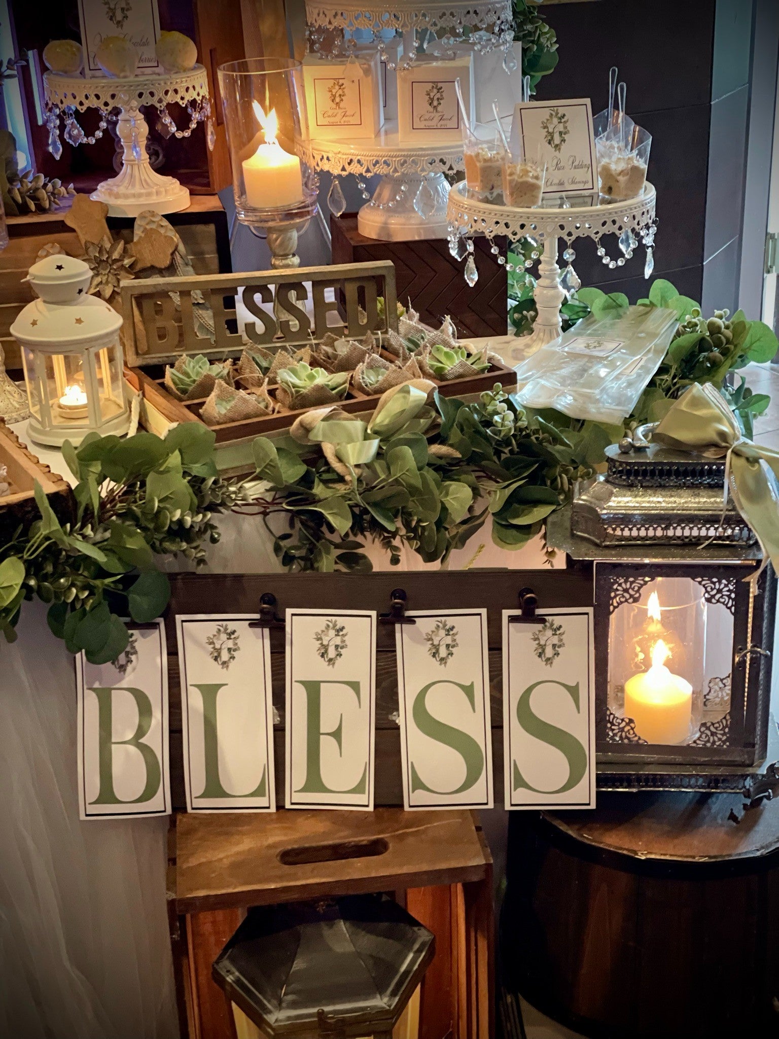 Rustic Blessings Dessert Bar Rental
