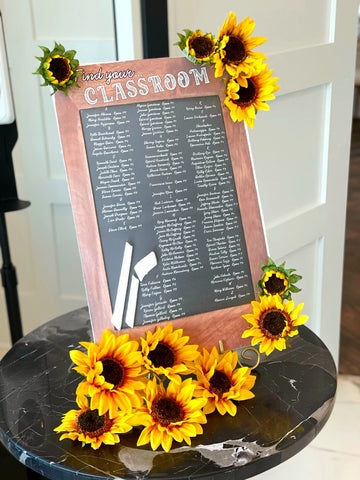 Schoolhouse Chic Classic Chalkboard Seating Chart