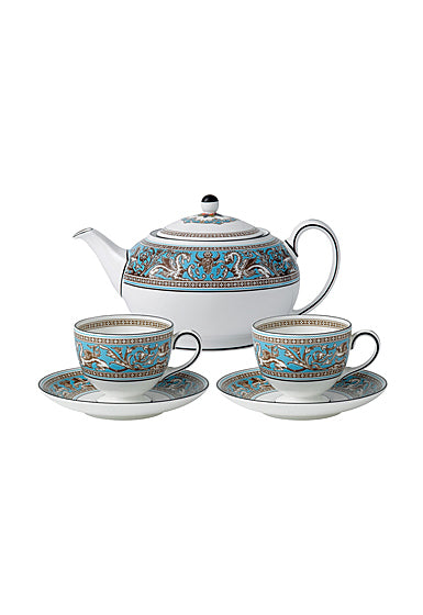Wedgwood - Florentine Turquoise Tea Set - Dalmazio Design
