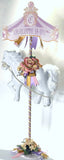 Dalmazio Design Fairy Tale & Fancy Carousel Horse Centerpiece w/ Sign Rental