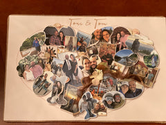 Handmade Custom 3D Heart Photo Collage