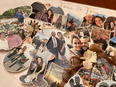 Handmade Custom 3D Heart Photo Collage