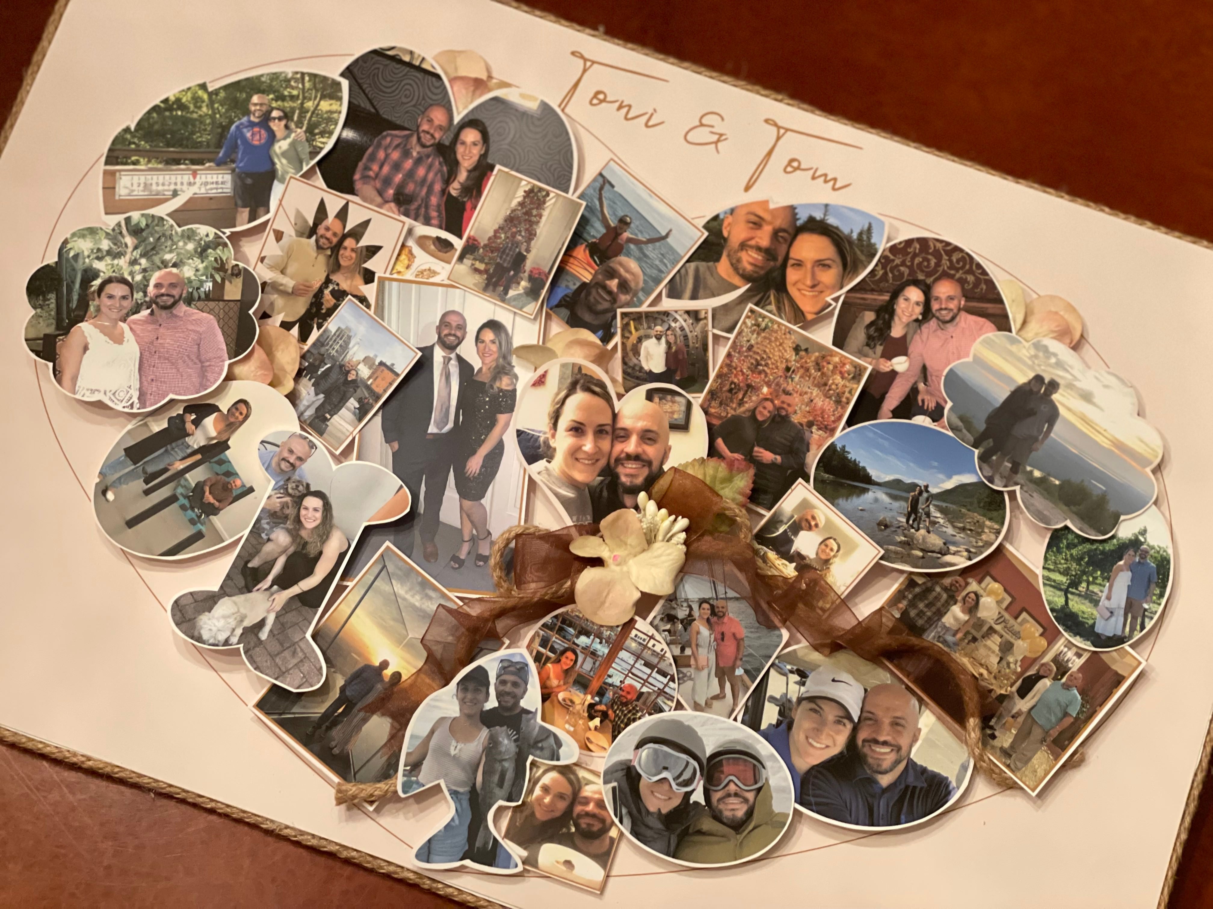 Handmade Custom 3D Heart Photo Collage