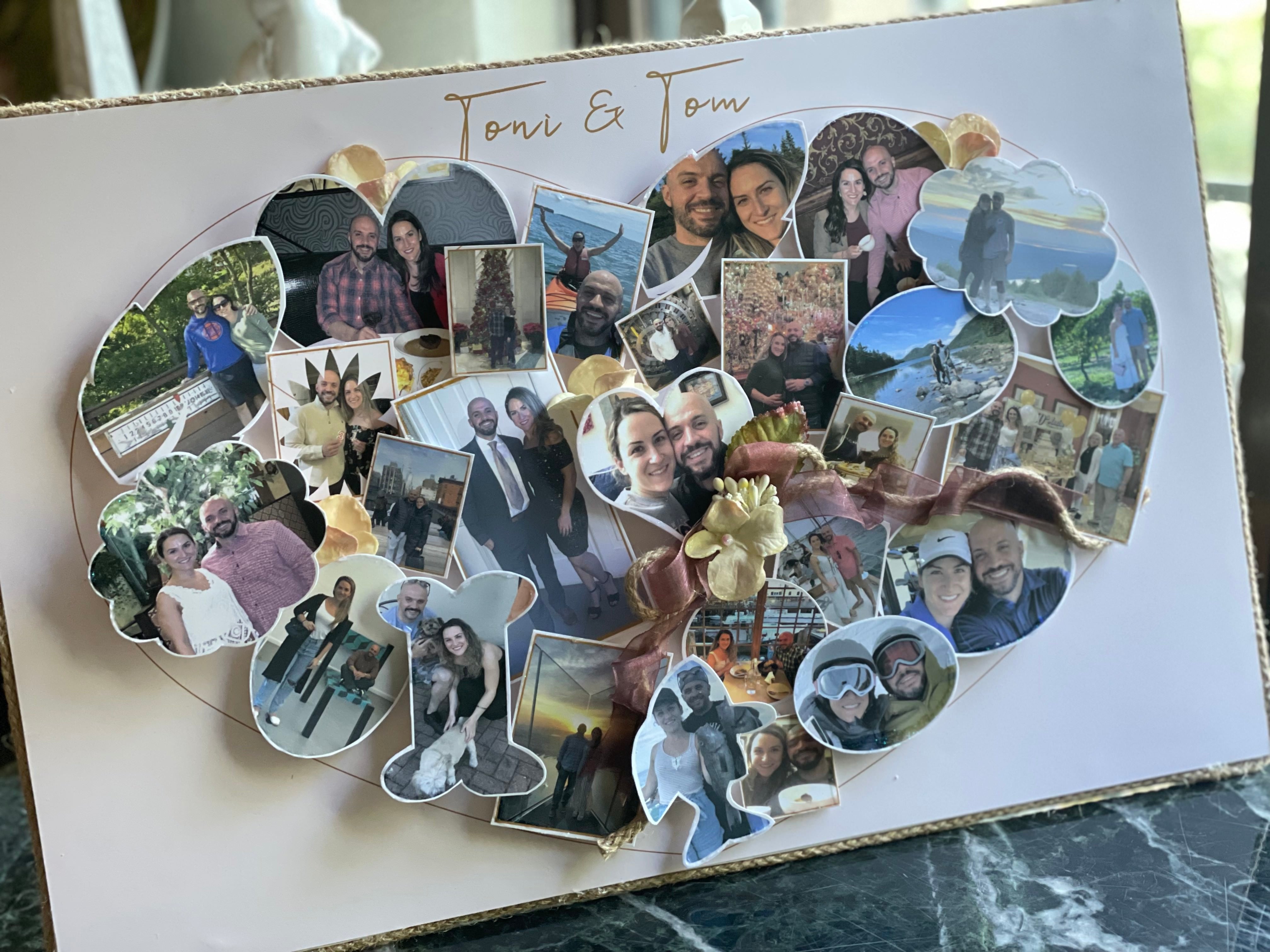 Handmade Custom 3D Heart Photo Collage