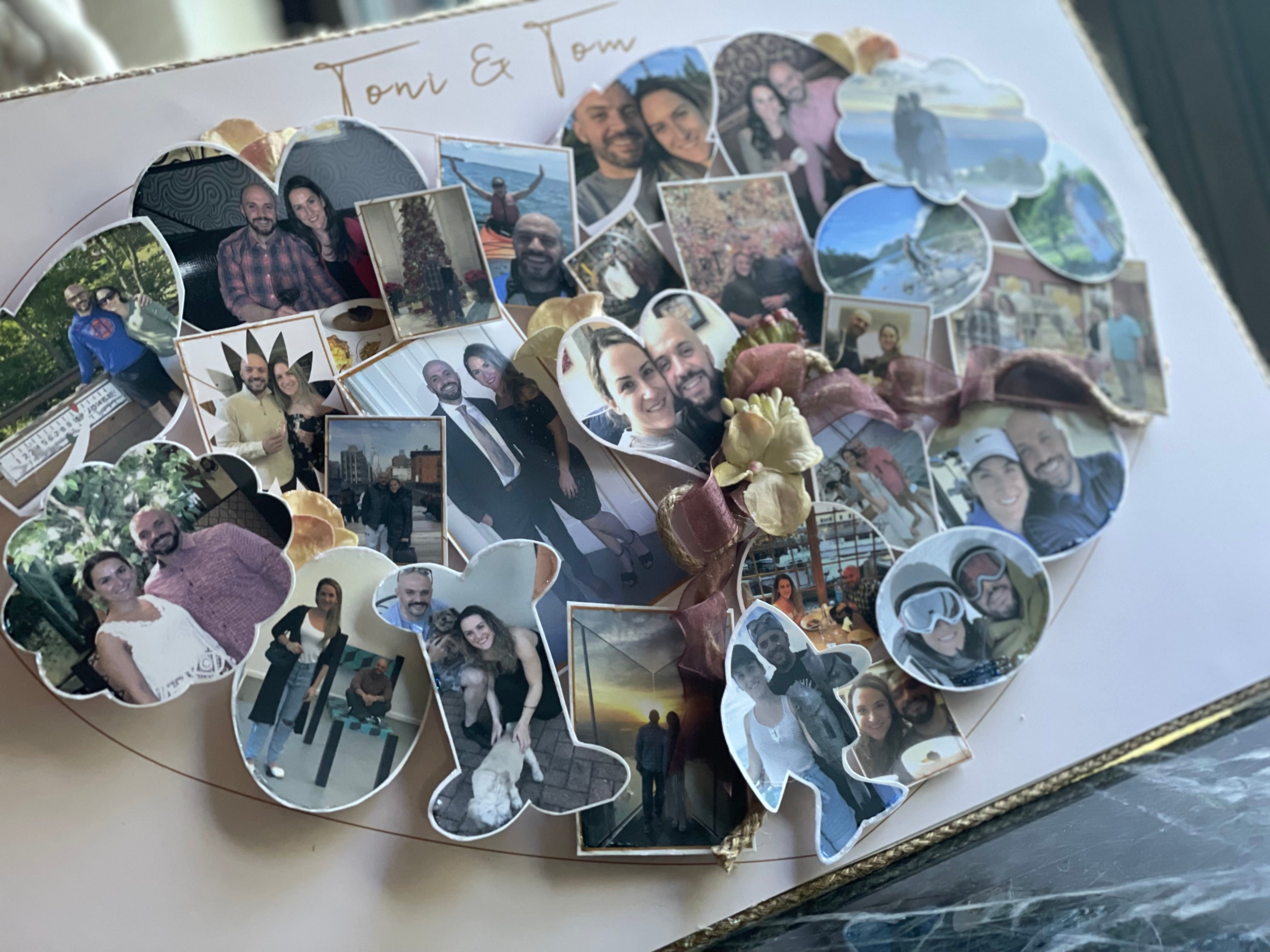 Handmade Custom 3D Heart Photo Collage