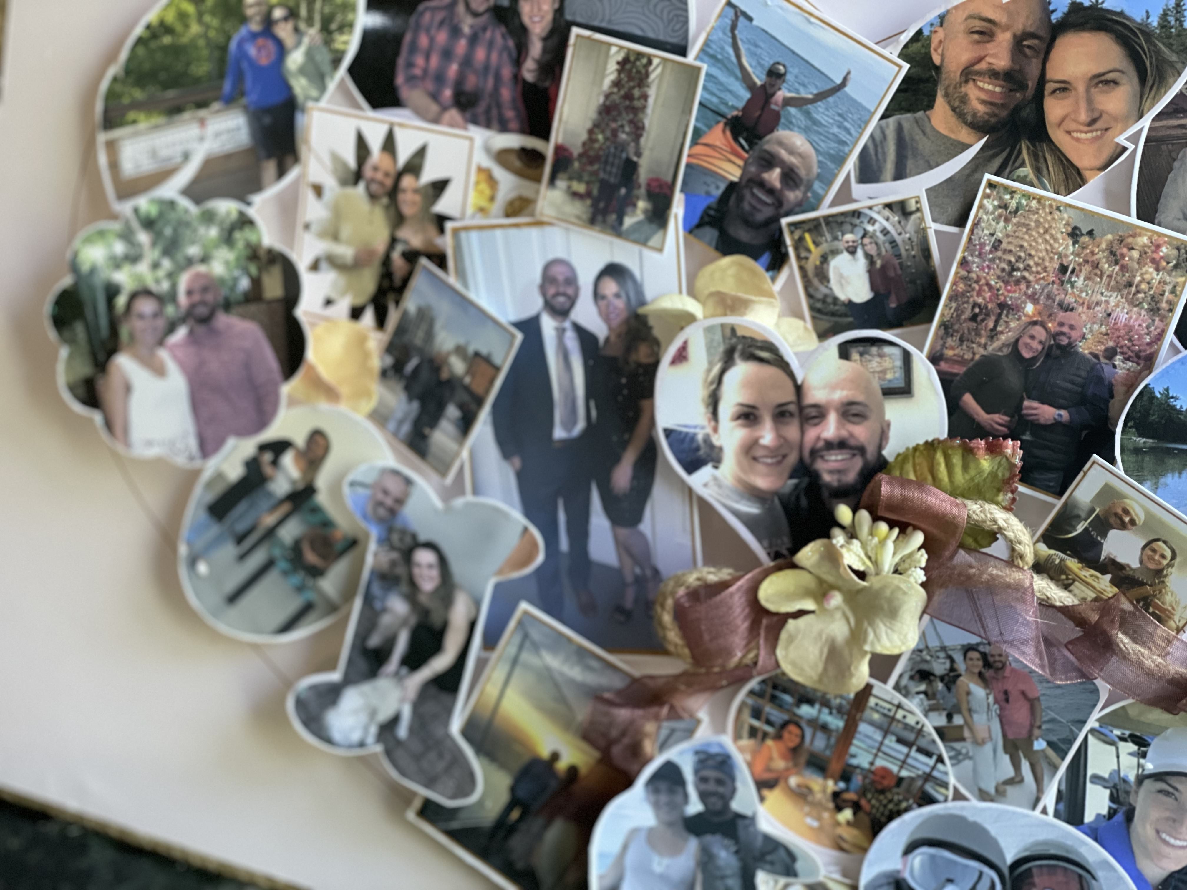 Handmade Custom 3D Heart Photo Collage