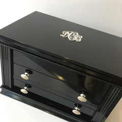Custom Monogram Flatware Chest
