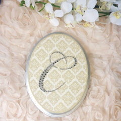 Personalized Swarovski Initial Wooden Keepsake Plaque 7x9"