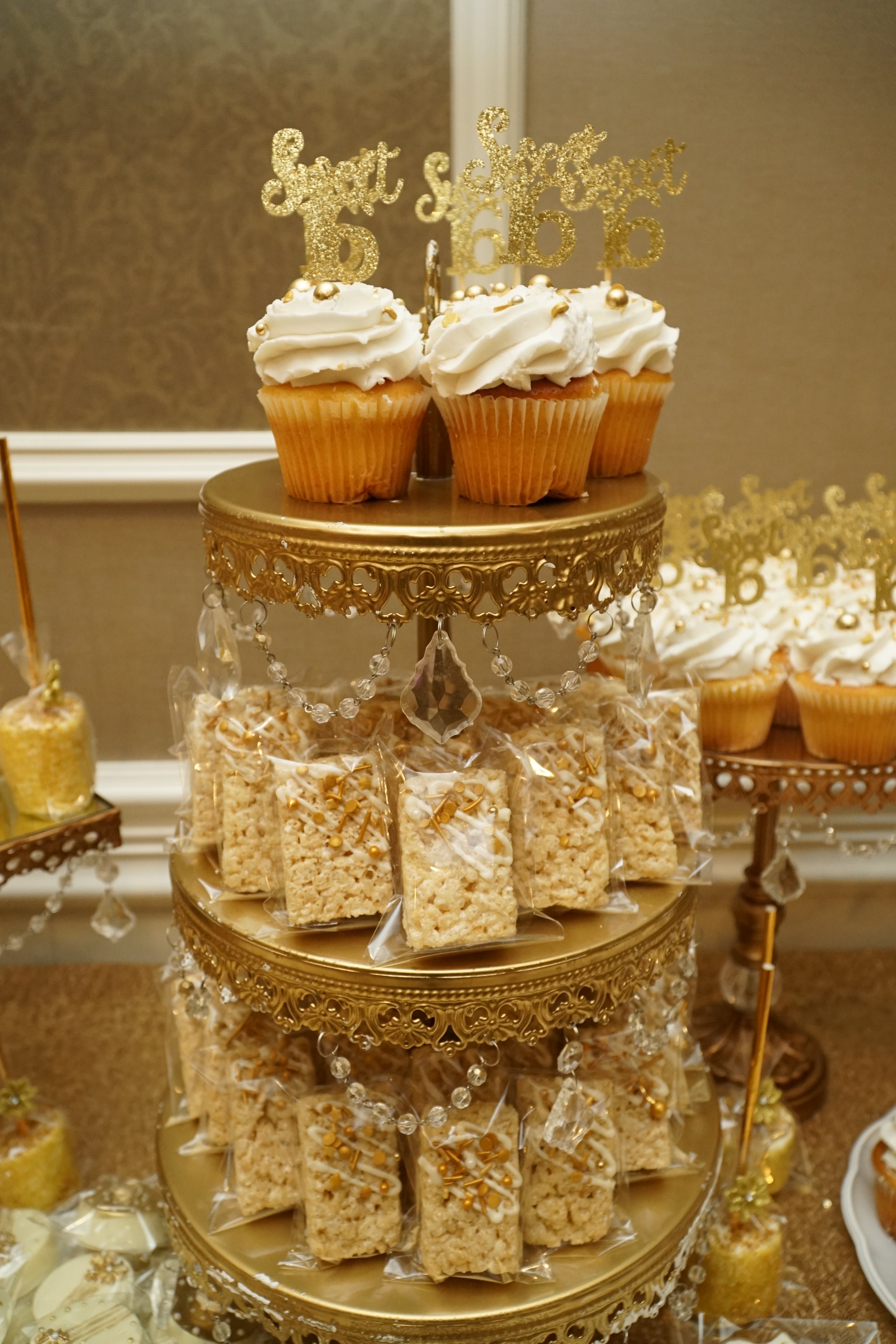 Three Tier Chandelier Dessert Stand Rental