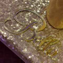 Acrylic Gold Names
