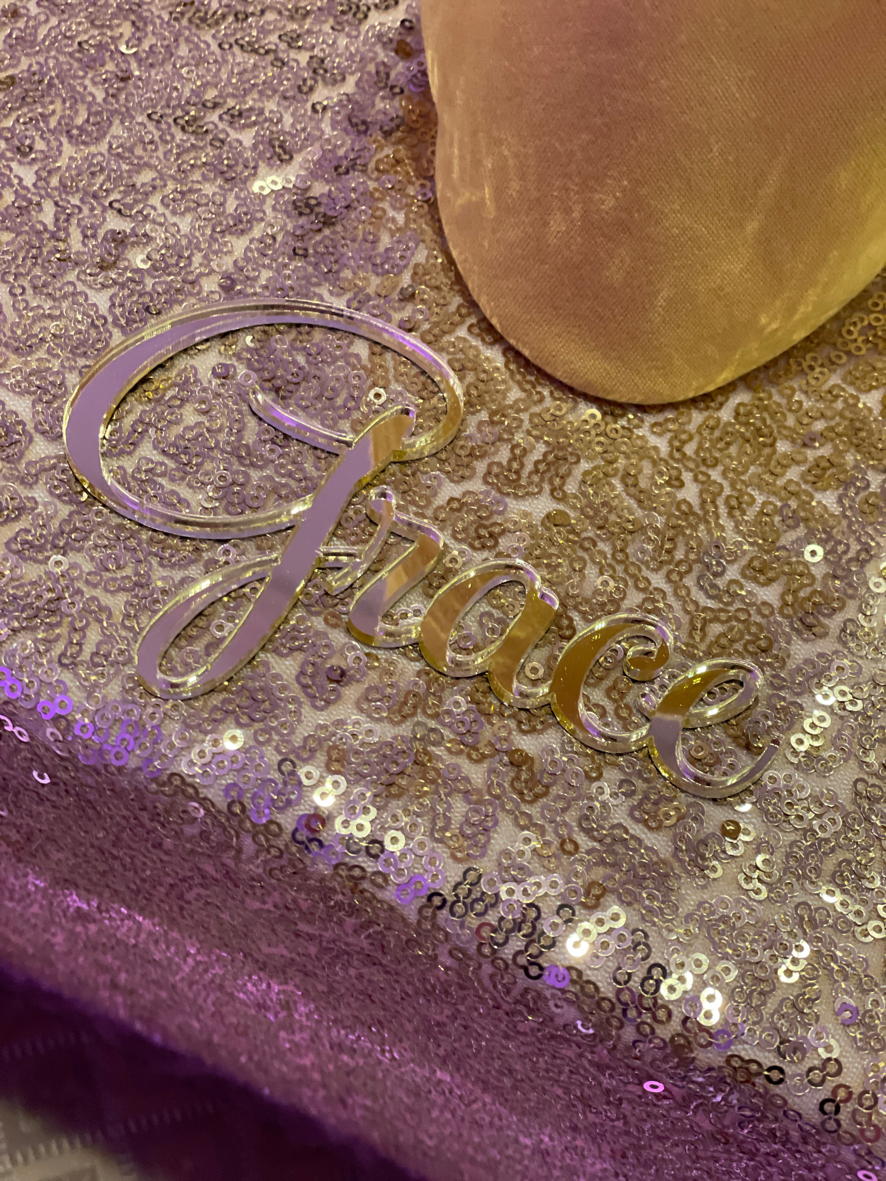 Acrylic Gold Names