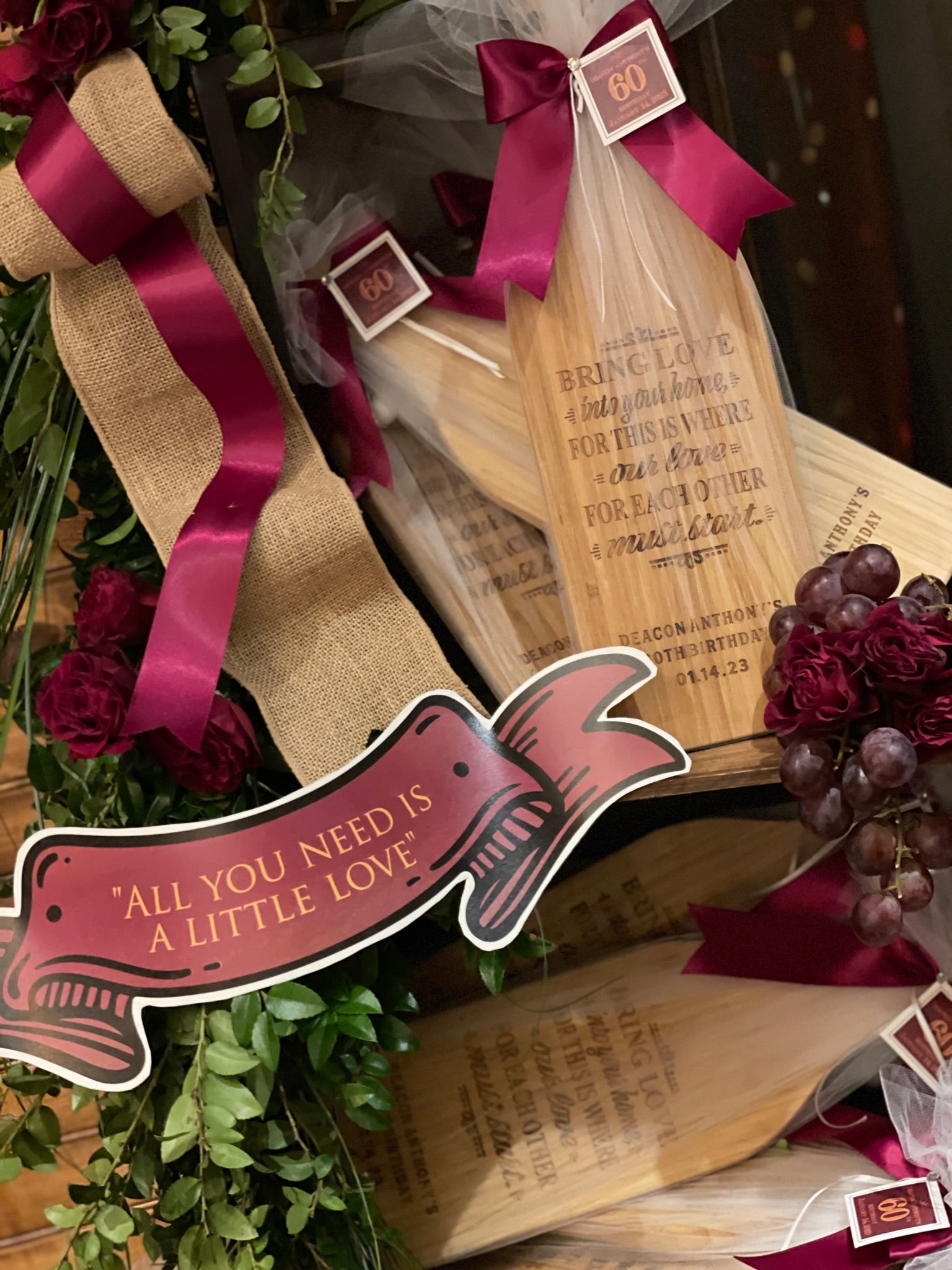 Custom Cheese Board Favor