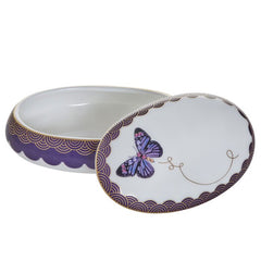My Butterfly Oval Jewelry Box Gold-Purple