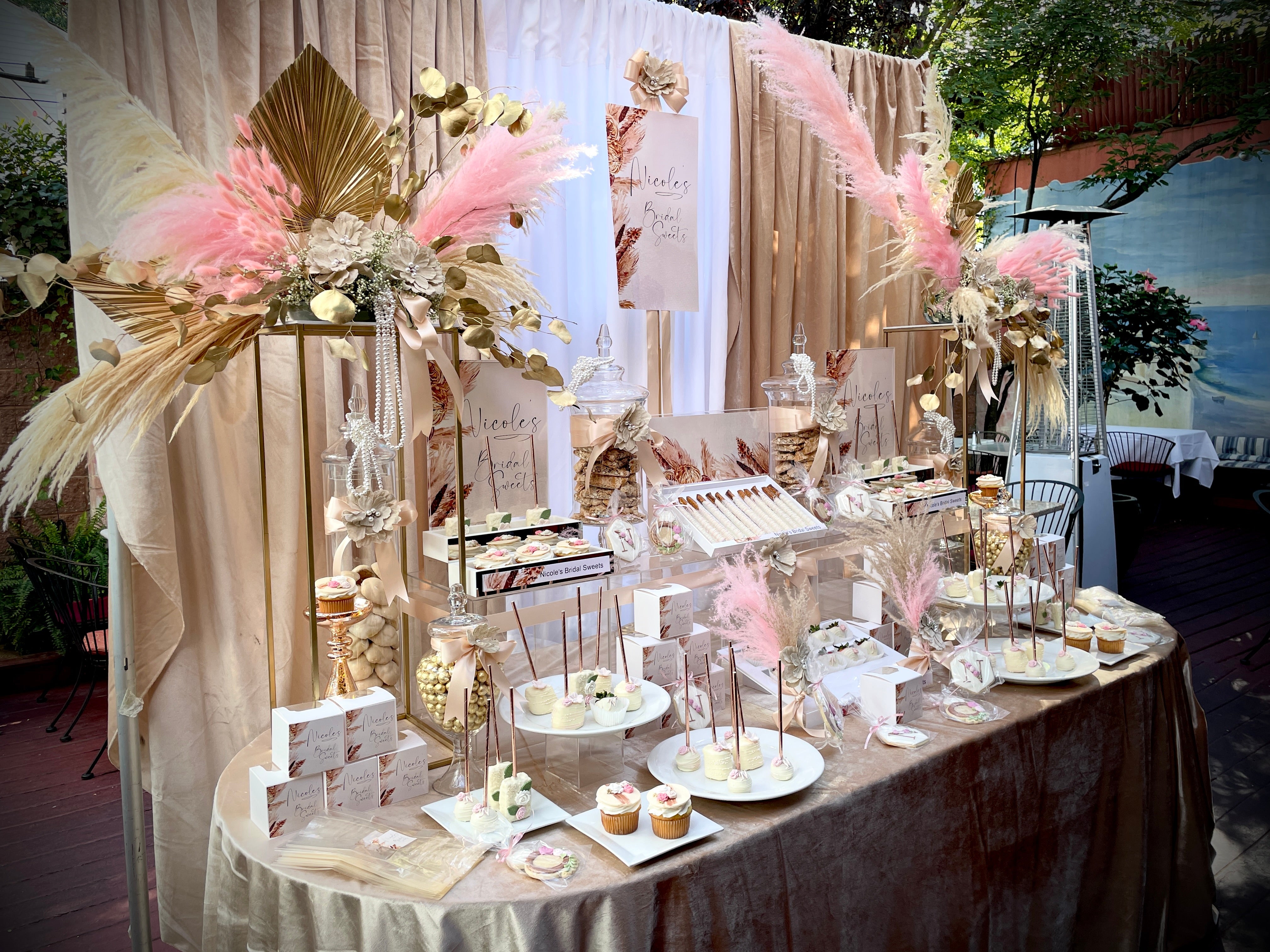 Boho Chic Dessert Bar Rental