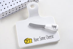 Gift Collection Cheese Board with Spreader
