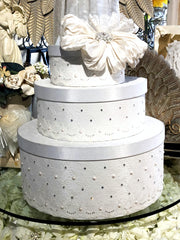 Romance Lace 3-Tier Circle Envelope Box Rental