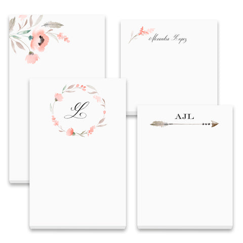 Floral Sensation - Note Pad Gift Set - 50 Sheet