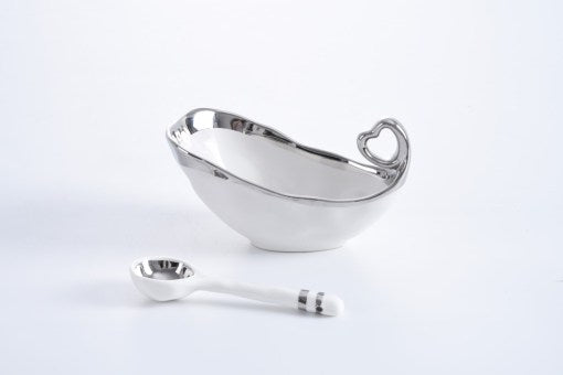 Pampa Bay Get Gifty-Enjoy Small Heart Bowl and Porcelain Spoon - 25% OFF