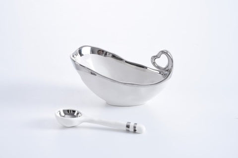 Pampa Bay Get Gifty-Enjoy Small Heart Bowl and Porcelain Spoon - 25% OFF