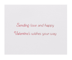 Rainbow Hearts Valentine's Day Greeting Card