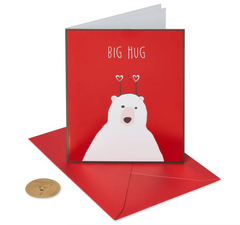 Bear Hug Valentine's Day Greeting Card