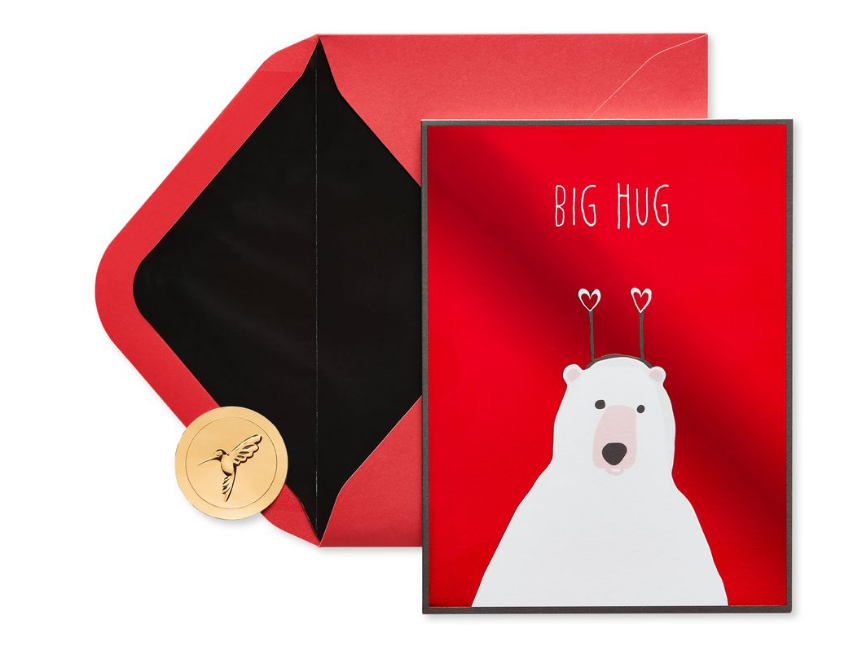 Bear Hug Valentine's Day Greeting Card